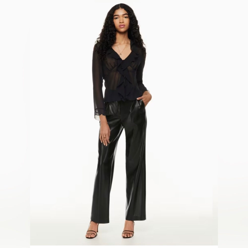 Aritzia The Effortless Pant in Vegan Leather